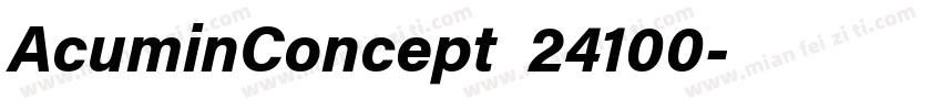 AcuminConcept_24100字体转换