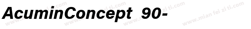 AcuminConcept_90字体转换