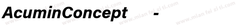 AcuminConcept免费吗字体转换