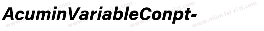 AcuminVariableConpt字体转换