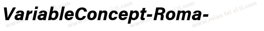 VariableConcept-Roma字体转换