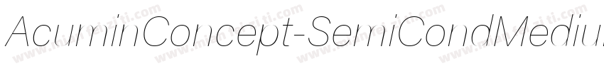 AcuminConcept-SemiCondMedium字体转换