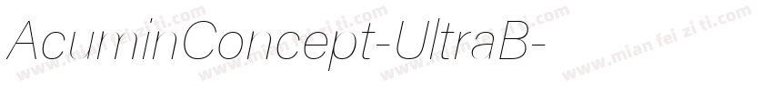 AcuminConcept-UltraB字体转换
