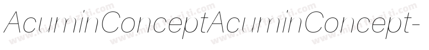 AcuminConceptAcuminConcept字体转换