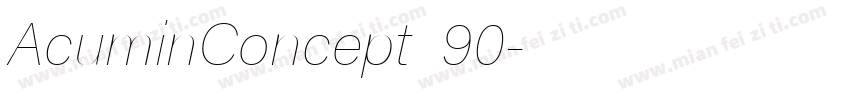 AcuminConcept_90字体转换