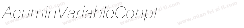 AcuminVariableConpt字体转换