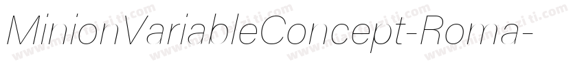 MinionVariableConcept-Roma字体转换