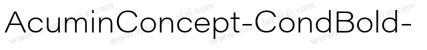 AcuminConcept-CondBold字体转换