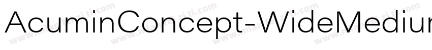 AcuminConcept-WideMedium字体转换