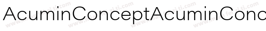 AcuminConceptAcuminConcept字体转换