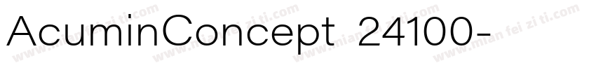 AcuminConcept_24100字体转换