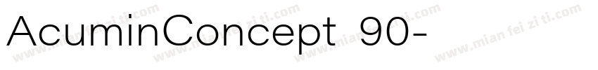 AcuminConcept_90字体转换
