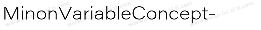 MinonVariableConcept字体转换