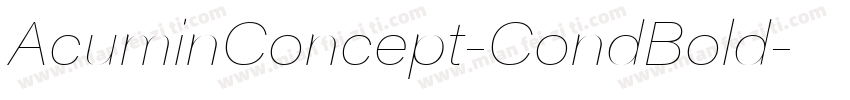 AcuminConcept-CondBold字体转换