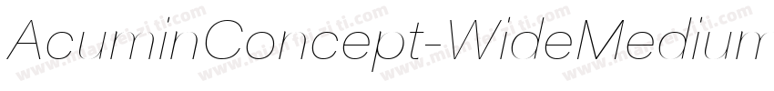 AcuminConcept-WideMedium字体转换