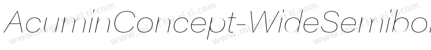 AcuminConcept-WideSemibold字体转换
