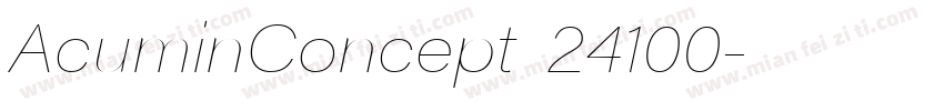 AcuminConcept_24100字体转换