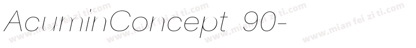 AcuminConcept_90字体转换