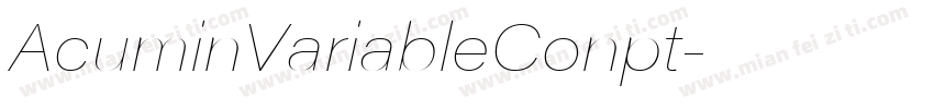 AcuminVariableConpt字体转换