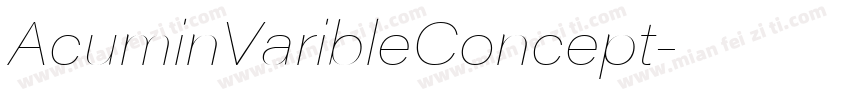 AcuminVaribleConcept字体转换