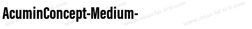 AcuminConcept-Medium字体转换