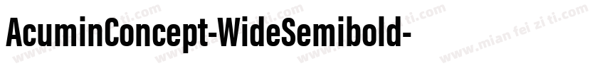 AcuminConcept-WideSemibold字体转换