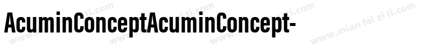 AcuminConceptAcuminConcept字体转换