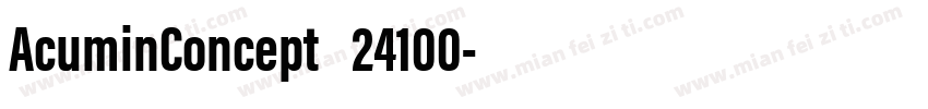 AcuminConcept_24100字体转换