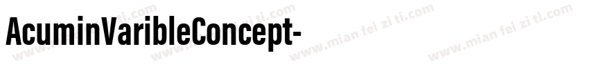 AcuminVaribleConcept字体转换
