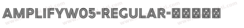 AmplifyW05-Regular字体转换