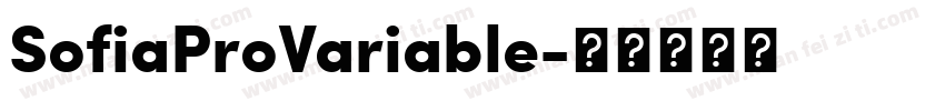 SofiaProVariable字体转换