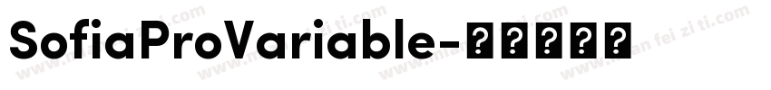 SofiaProVariable字体转换