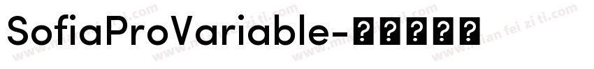 SofiaProVariable字体转换