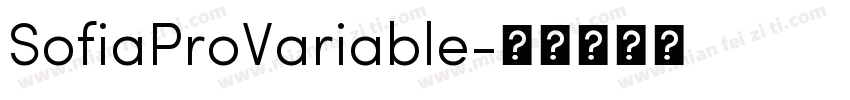 SofiaProVariable字体转换