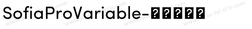 SofiaProVariable字体转换