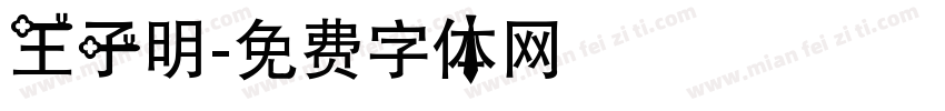 王子明字体转换