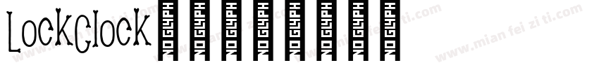 LockClock字体字体转换