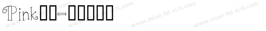 Pink字体字体转换