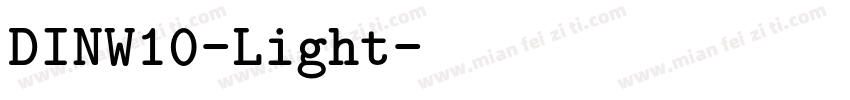 DINW10-Light字体转换