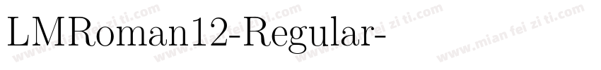LMRoman12-Regular字体转换