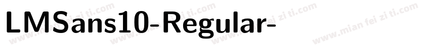 LMSans10-Regular字体转换