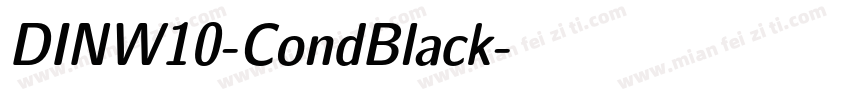 DINW10-CondBlack字体转换