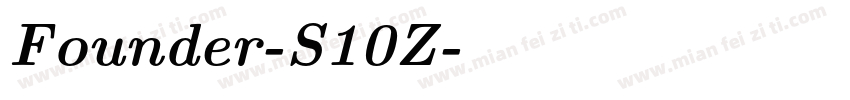 Founder-S10Z字体转换