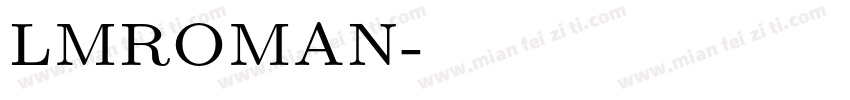LMROMAN字体转换