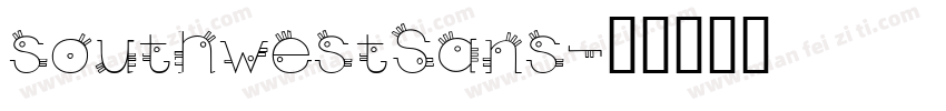 southwestSans字体转换