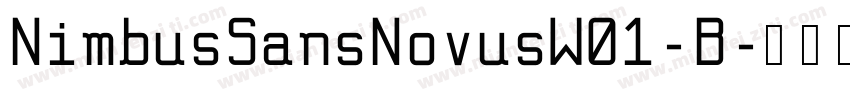 NimbusSansNovusW01-B字体转换