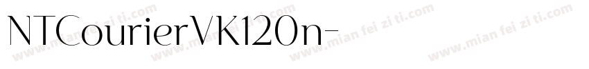 NTCourierVK120n字体转换