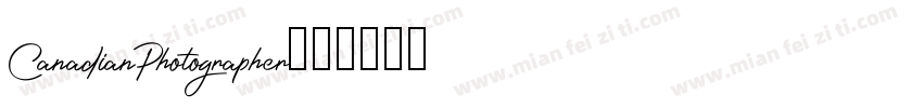 CanadianPhotographer字体转换