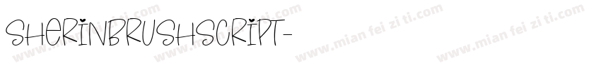 sherinbrushscript字体转换
