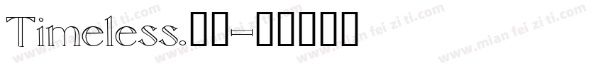 Timeless.汉子字体转换